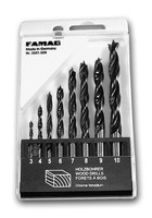 Famag 3500 Holz-Spiralbohrer Holzbohrer Satz, Ø 3, 4, 5, 6, 7, 8, 9, 10 Mm