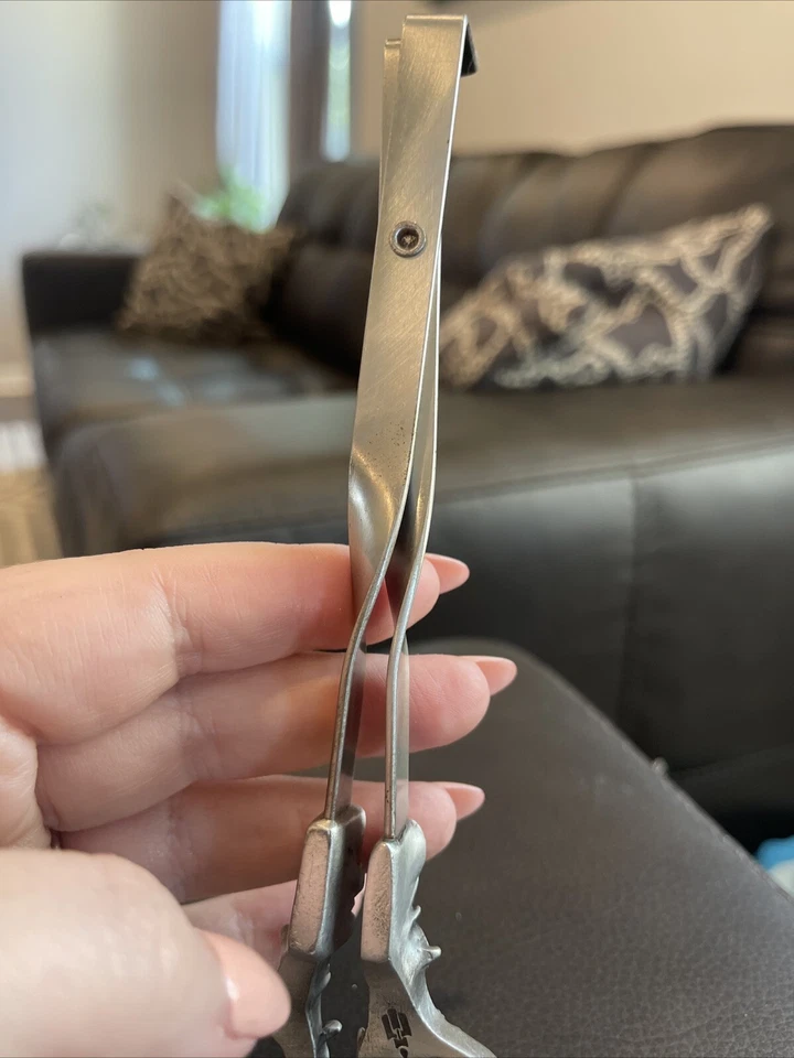 Tijeras de mecha de vela mango de peltre Foto 3 de 4