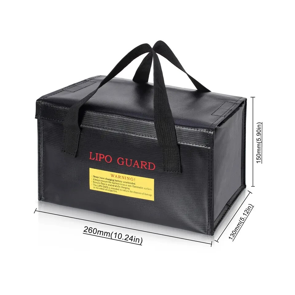 260x130x150mm RC Fireproof Safety Bag Battery Portable Lipo Guard Safe Bag (UK)