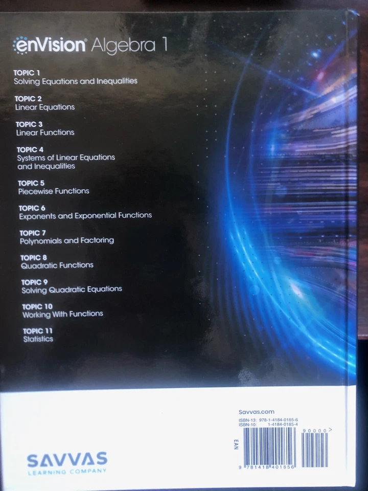 enVision Algebra 1 Student edition Foto 2 de 2