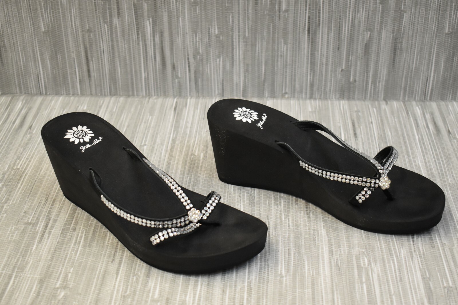 yellow box gateway wedge sandal