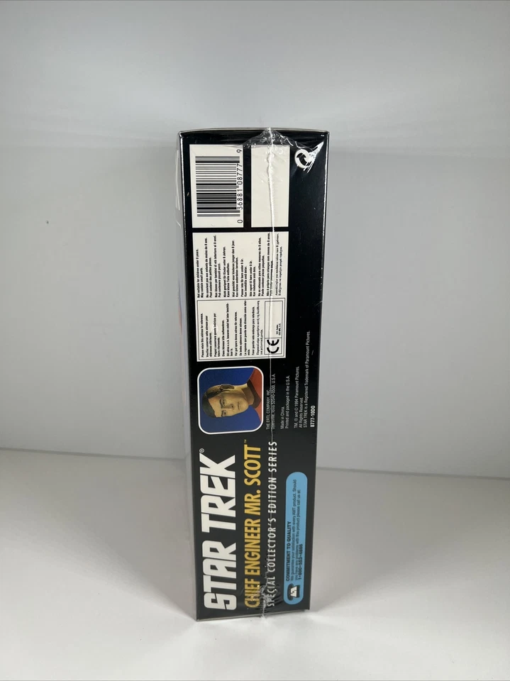 1994 AMT ERTL Star Trek Chief Engineer Mr. Scott 12" Tall Vinyl Figure New! - Image 4 of 4