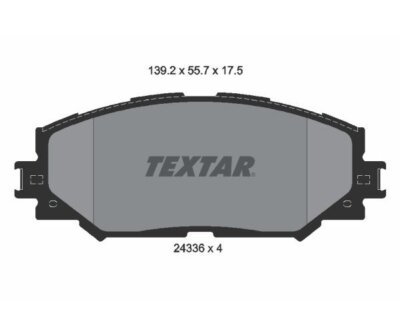 Bremsbelagsatz, Scheibenbremse TEXTAR 2433601 für Toyota