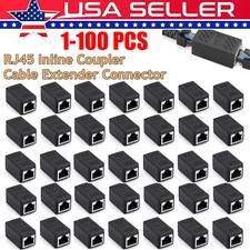US RJ45 Inline Coupler Cat7 Cat6 Cat5e Ethernet LAN Network Cable Adapter Lot