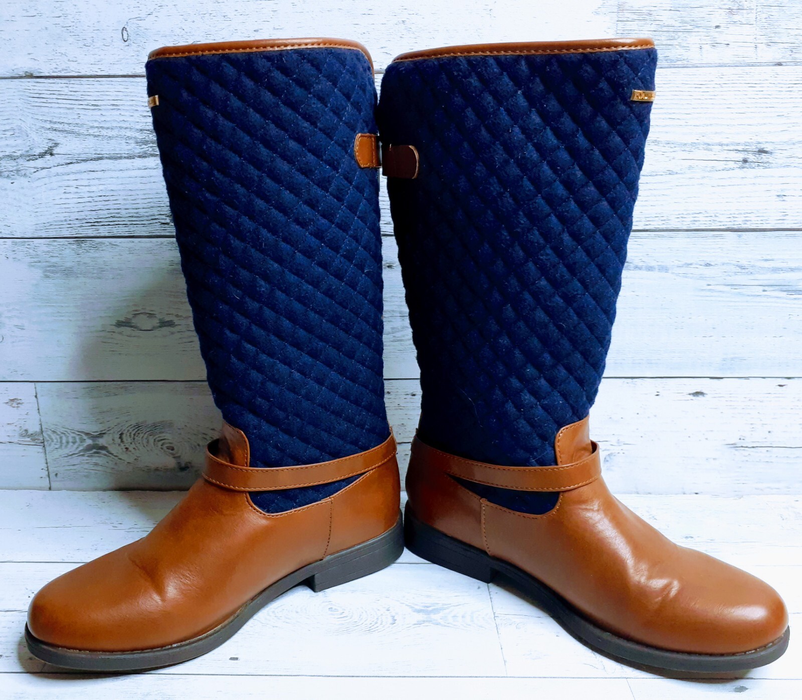 Nautica Womens Riding Boots Abella Blue 