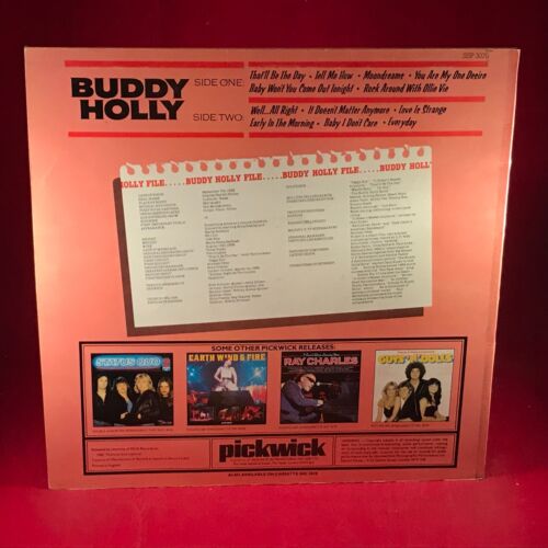 Buddy Holly 1980 UK vinyl compilation LP That'll Be The Day Everyday Moondreams - Picture 2 of 4
