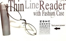 Reading Glasses Thin Reader Compact Reader Glasses Women Tube Hard Case