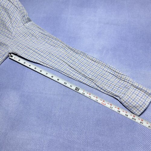 Camisa de algodón con botones delanteros a cuadros con ventana UNTUCKit para hombre talla mediana - Imagen 11 de 11