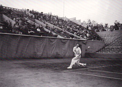 4. DONALD BUDGE - 1938 ROLAND-GARROS - Neue Karte mit Schwarz-Weiß-Foto