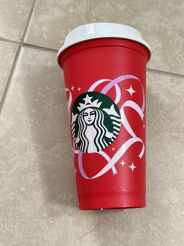 Tazza calda caffè tè caffè plastica STARBUCKS riutilizzabile grande 16 oz