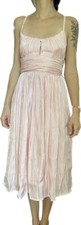 Lulus Womens S Irrestible Glow Pleated Satin Dress Shimmer Blush Pink Midi