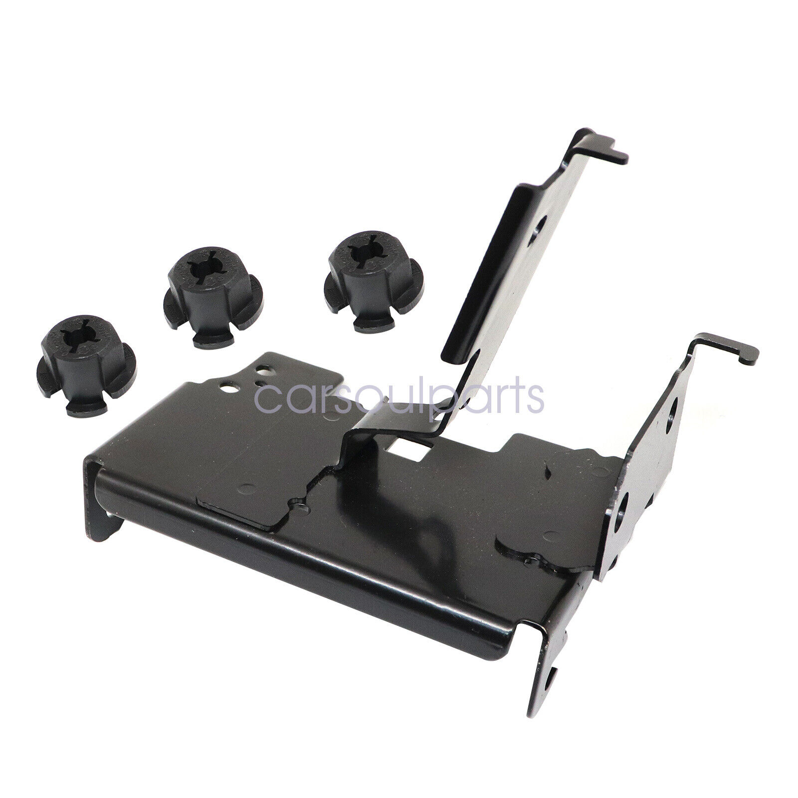 Radar Bracket + 3x Mounting Clip Fit For 2016-2018 Honda Civic 1.5L 2.0L Black