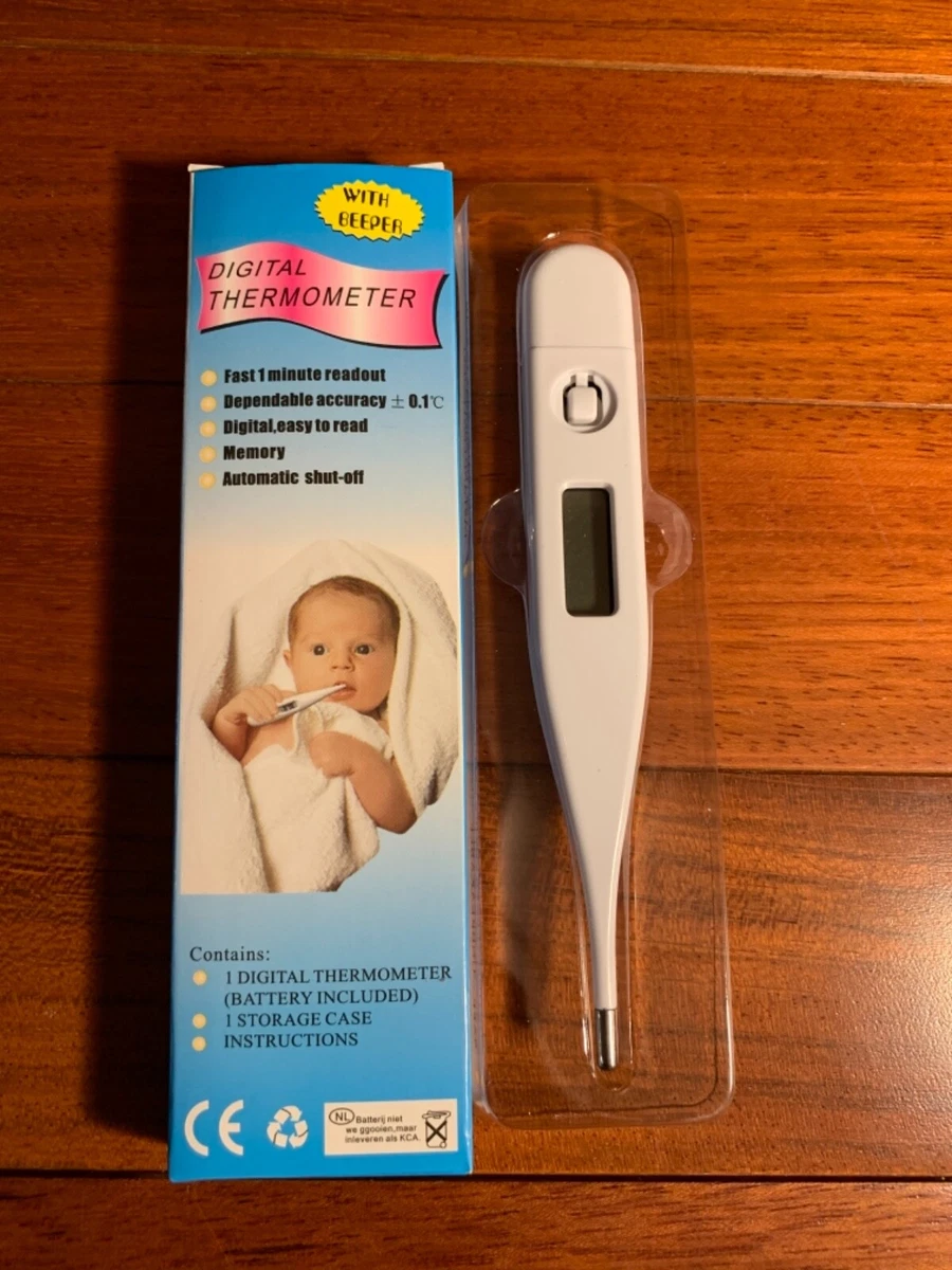 Digital Medical Body Thermometer With Beeper Fast 1 Minute Readout New In Box