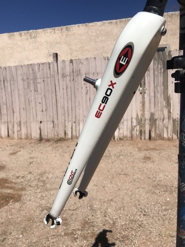 Rare! White Easton EC90X Cyclocross Fork 8-10/16”(219mm) ST Length lightly used