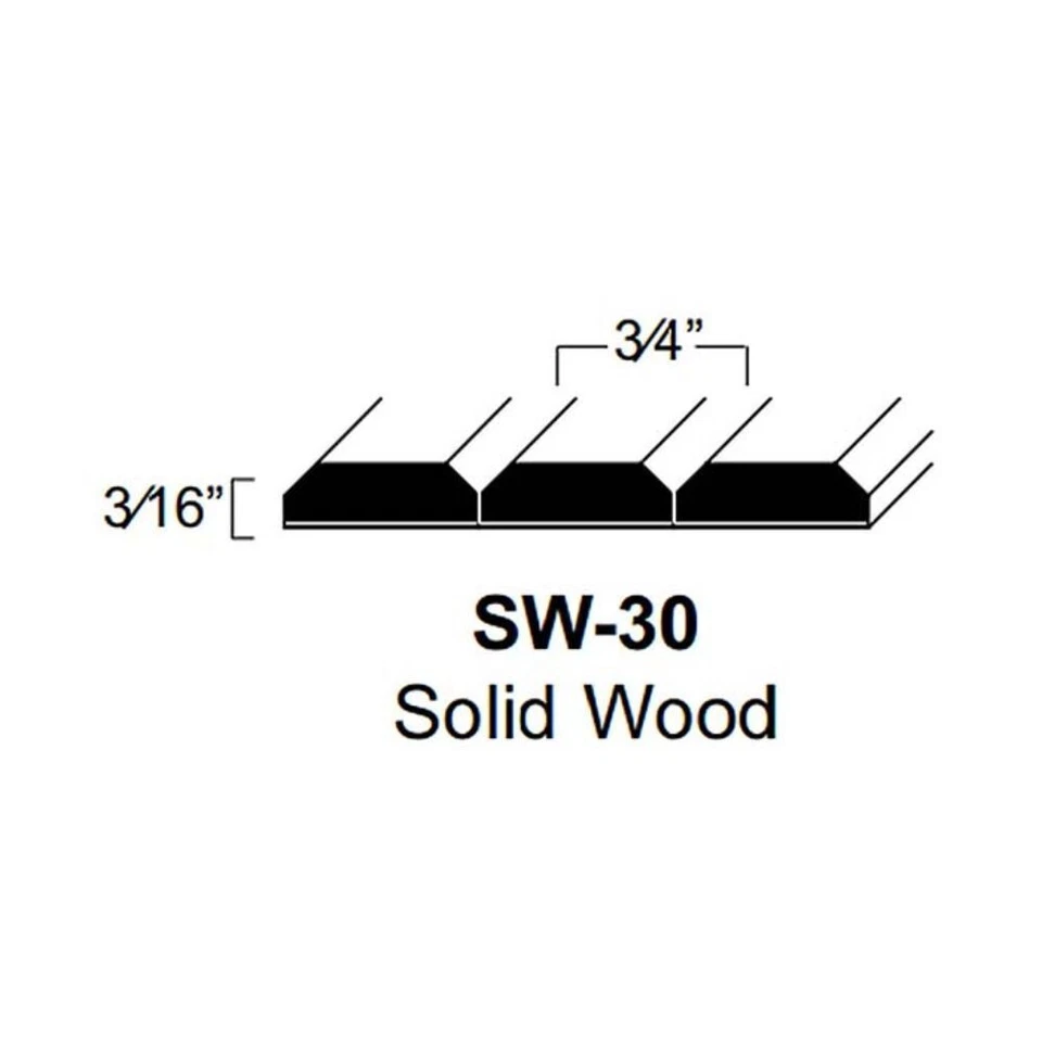 Omega 30 pulgadas x 18 in. Kit de puerta y riel de pandereta de madera maciza con marco facial de roble rojo Foto 4 de 4