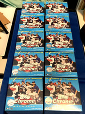 (10 Lot) 2020 Topps Chrome Update Series Mega Blue Box