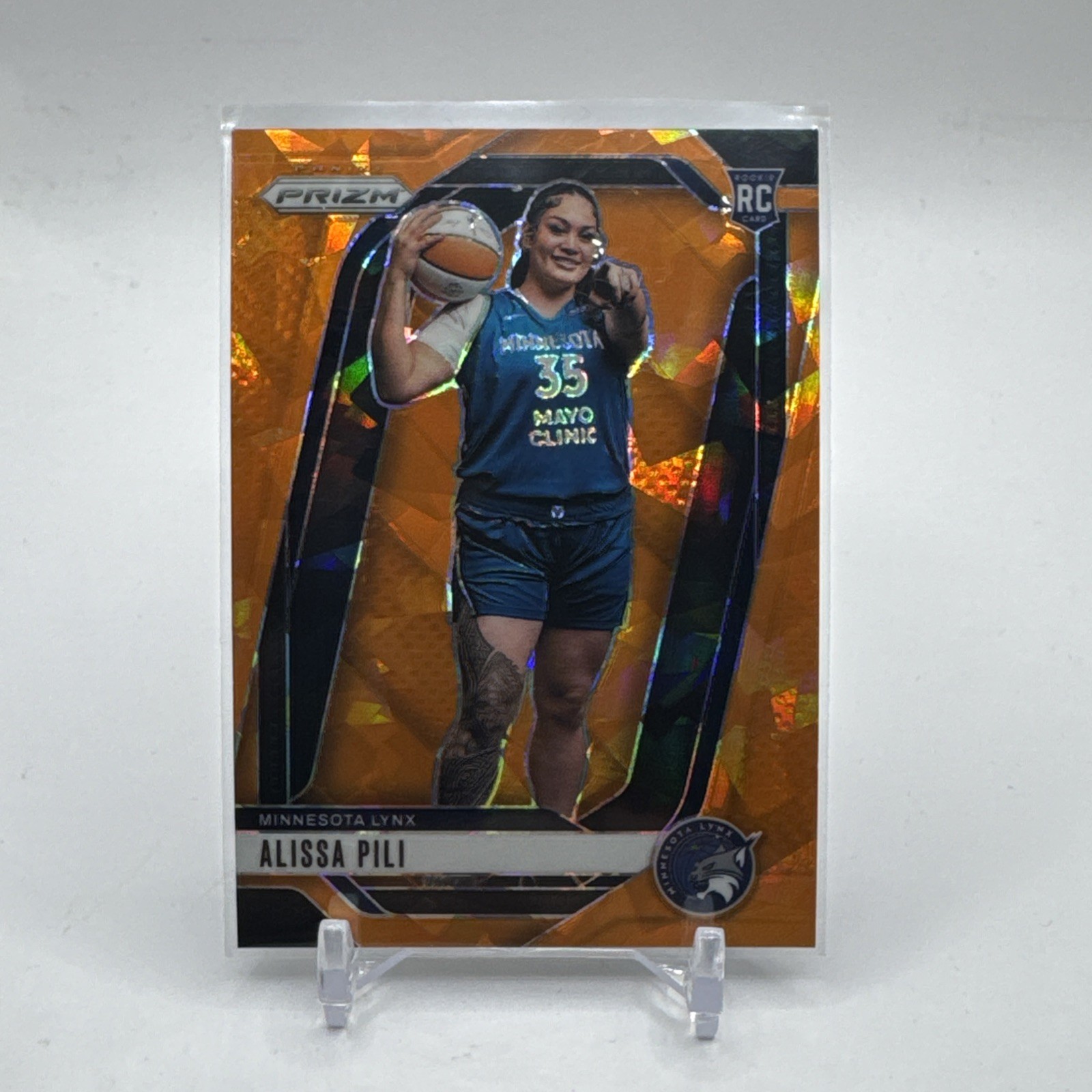 2024 Panini Prizm WNBA #150 Alissa Pili Ice Orange Prizms