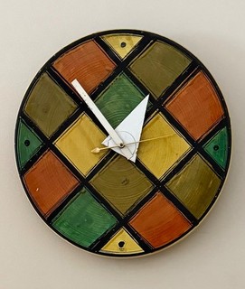ORIGINAL 1965 GEORGE NELSON HOWARD MILLER & BITOSSI MERIDIAN CERAMIC WALL CLOCK