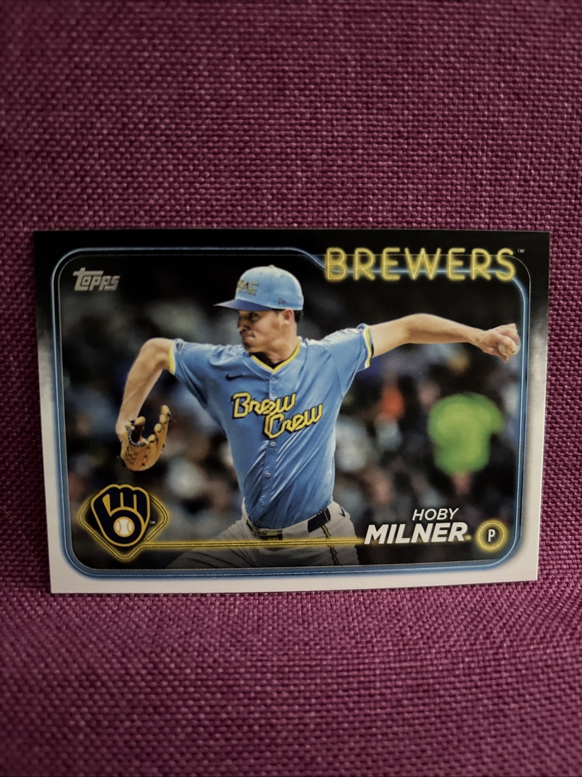 2024 Topps Update #US87 Hoby Milner Milwaukee Brewers