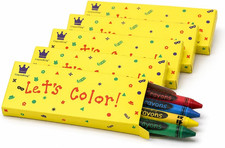 200 Bulk Crayons   50 Pre-Packed Boxed Sets of 4  Classroom Ready Crayon Packs