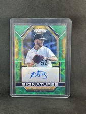 2023 Panini Prizm Signatures Green Scope /75 Michael Burrows #SIG-MB Auto  B4