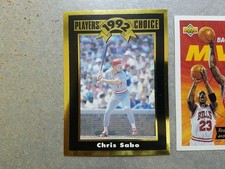 Chris Sabo Cincinnati Reds GOLD 1992 Cartwrights Oversize RARE ODDBALL