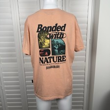 Napapijri T Shirt Men s Size Large Peach Matr...