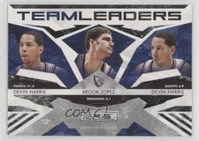 2009 Panini Rookies & Stars Team Leaders Black /100 Brook Lopez Devin Harris 1i0