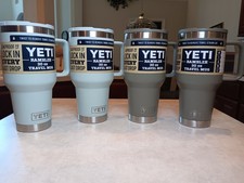 LOT OF FOUR NEW Yeti 30 oz Rambler Travel Mug NEW-STYLE Quick Flip Straw Lid