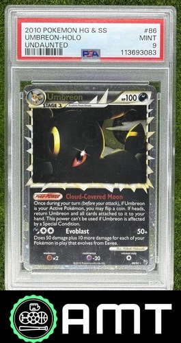 Umbreon PSA 9 2010 Pokemon HeartGold & SoulSilver Undaunted Ultra #86/90 3083