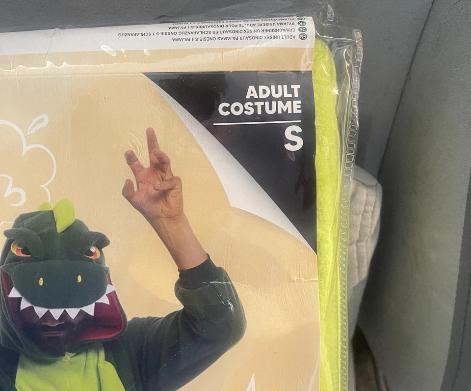 Spooktacular Creations Unisex Adult Dinosaur Pajamas/Costume, Plush, small - Image 2 of 4