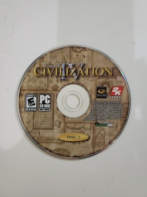 Sid Meier's Civilization IV 4 Disc 2 (PC Game) Disc Only