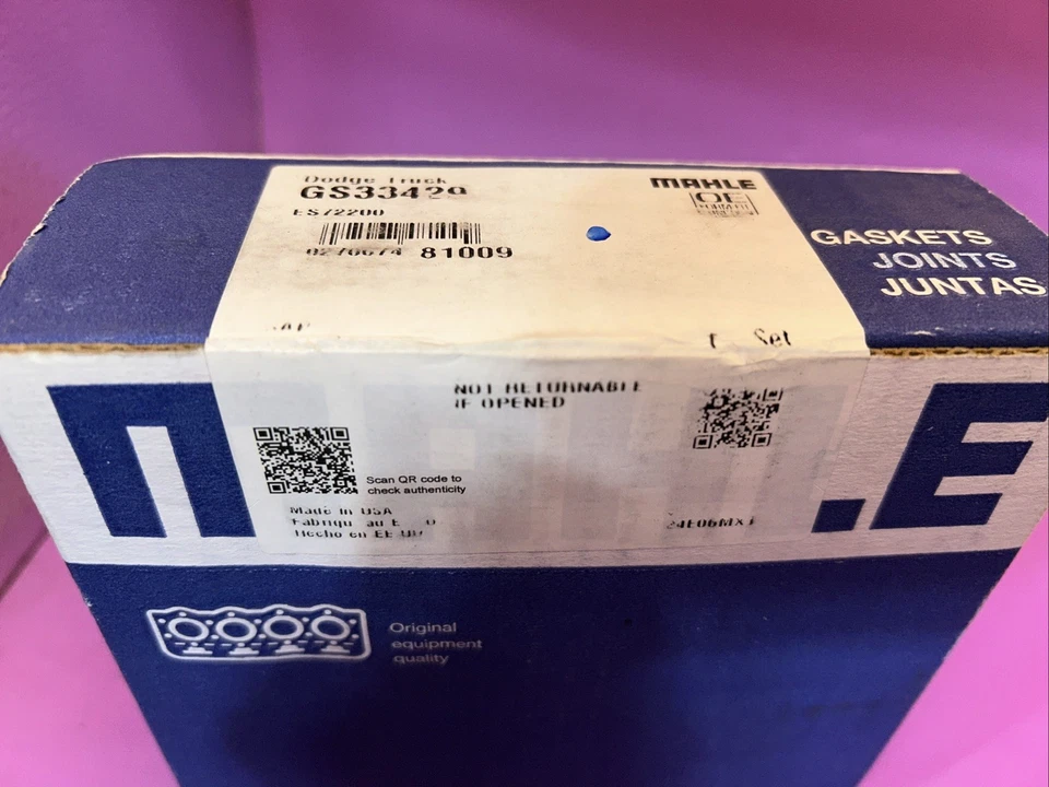 Комплект болтов головки блока цилиндров двигателя Mahle GS33429 Dodge Truck ES72200 - Изображение 3 из 4