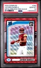 Jayden Daniels #389 [Red Wave] 2024 Panini Donruss Optic Preview Rated RC PSA 10