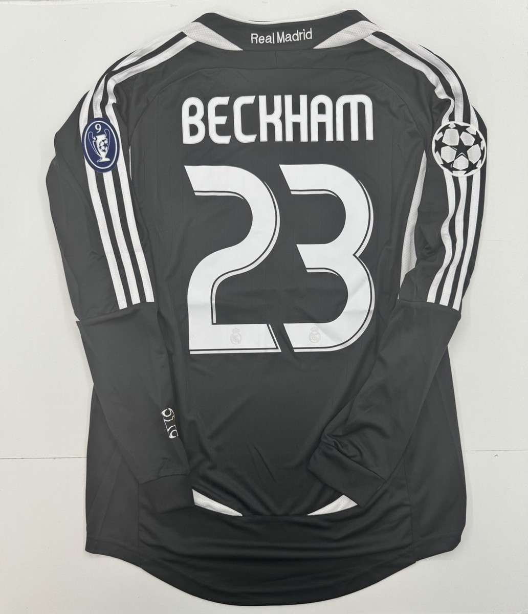 2006/07 Real Madrid Away Retro Jersey Long Sleeve Beckham #23
