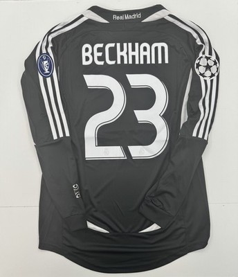 2006/07 Real Madrid Away Retro Jersey Long Sleeve Beckham #23