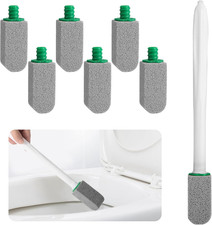 Pumice Stone Toilet Bowl Cleaner with Handle, 1 Wand  6 Pumice Stones, Clean Ha