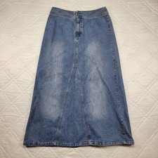 Liz Claiborne LizWear Jeans long jean skirt size 6