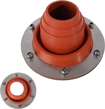 Stove Jack Kit for Tent - High Temp Silicone Pipe Boot Flashing Roof Flue Kit fo