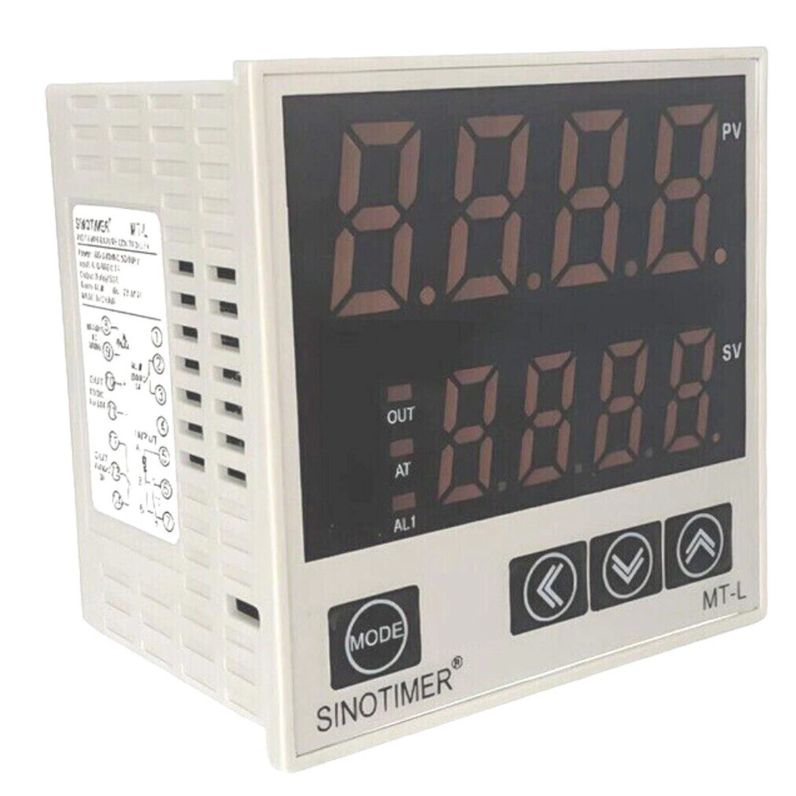 96×96mm MT‑L PID Temp Controller 100‑240V Thermostat TC PT100 SSR/Relay Output