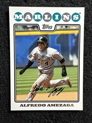 ALFREDO AMEZAGA #227 2008 Topps Baseball QTY Florida Marlins
