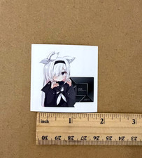 1 Pc Anime Ayame Character Computer Sticker Label Logo Decal AMD Threadripper