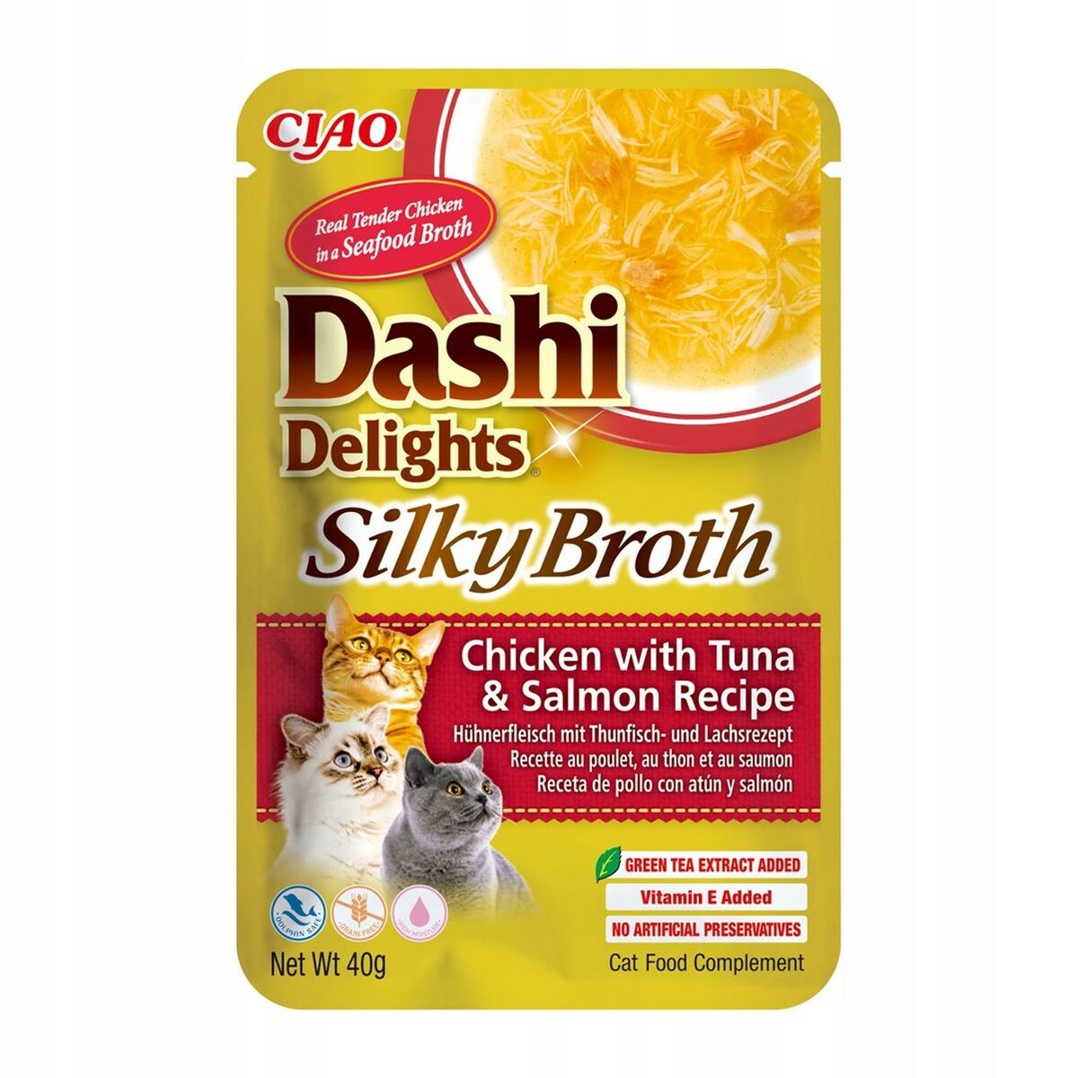 Spuntino per Cat Inaba Dashi Delights Silky Broth Pollo 40 g