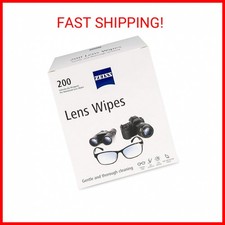 ZEISS Pre-Moistened Lens Cleaning Wipes, 200 Count