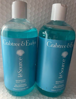 2,CRABTREE & EVELYN  LA SOURCE REFRESHING BODY WASH 16.9FLOZ(LOT OF 2,PIECES)