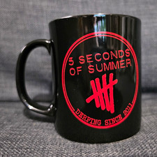 Official 5SOS 5 Seconds Of Summer Mug Bravado 2014 Black Band Merchandise