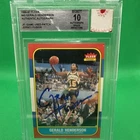 Gerald Henderson JERSEY FUSION 1986-87 FLEER #45  GAME USED PATCH BAS 10 AUTO