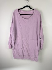 Free People Pink Oversized Sweatshirt Tunic Pullover Cozy Lounge Women S