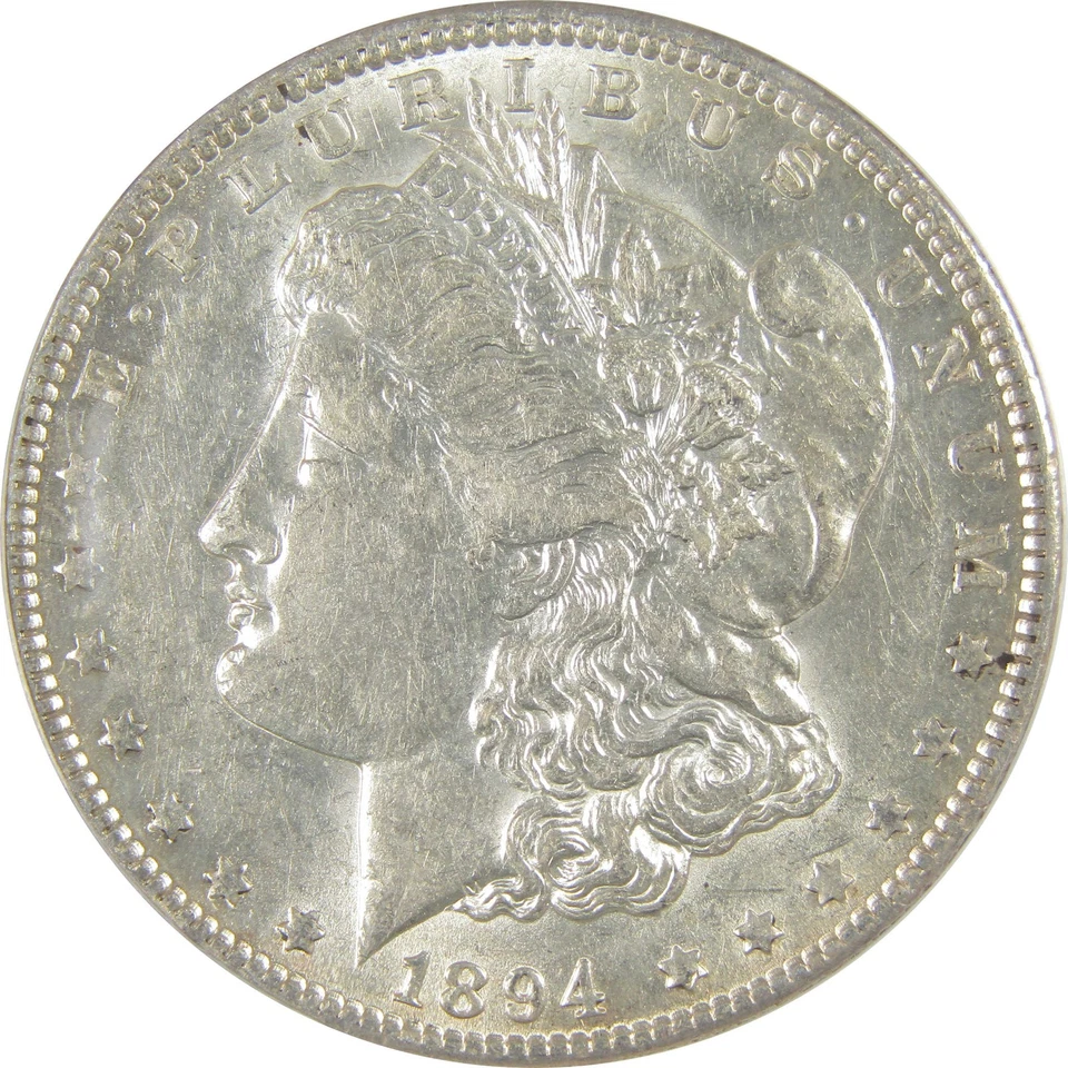 1894 O Morgan Dollar AU 53 ANACS Silver $1 Coin SKU:I19356 - Image 3 of 4