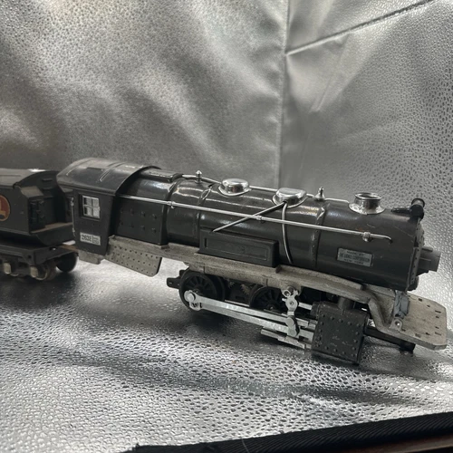 LIONEL PREWAR O-GAUGE 263E GUNMETAL LOCOMOTIVE WITH 263W WHISTLE TENDER - Picture 2 of 13